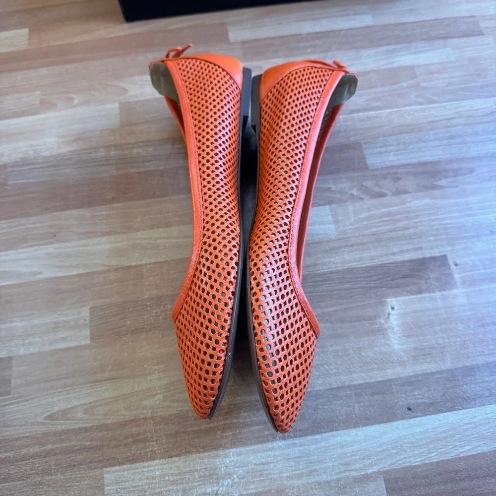 Quorra  flats, modern red color, size 8.5 
Italian leather - Picture 7 of 15